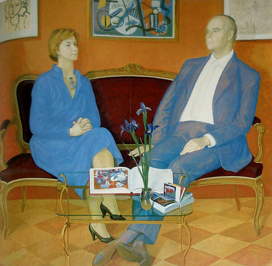 Irene And Peter Ludwig by Dmitry Zhilinsky, 1981